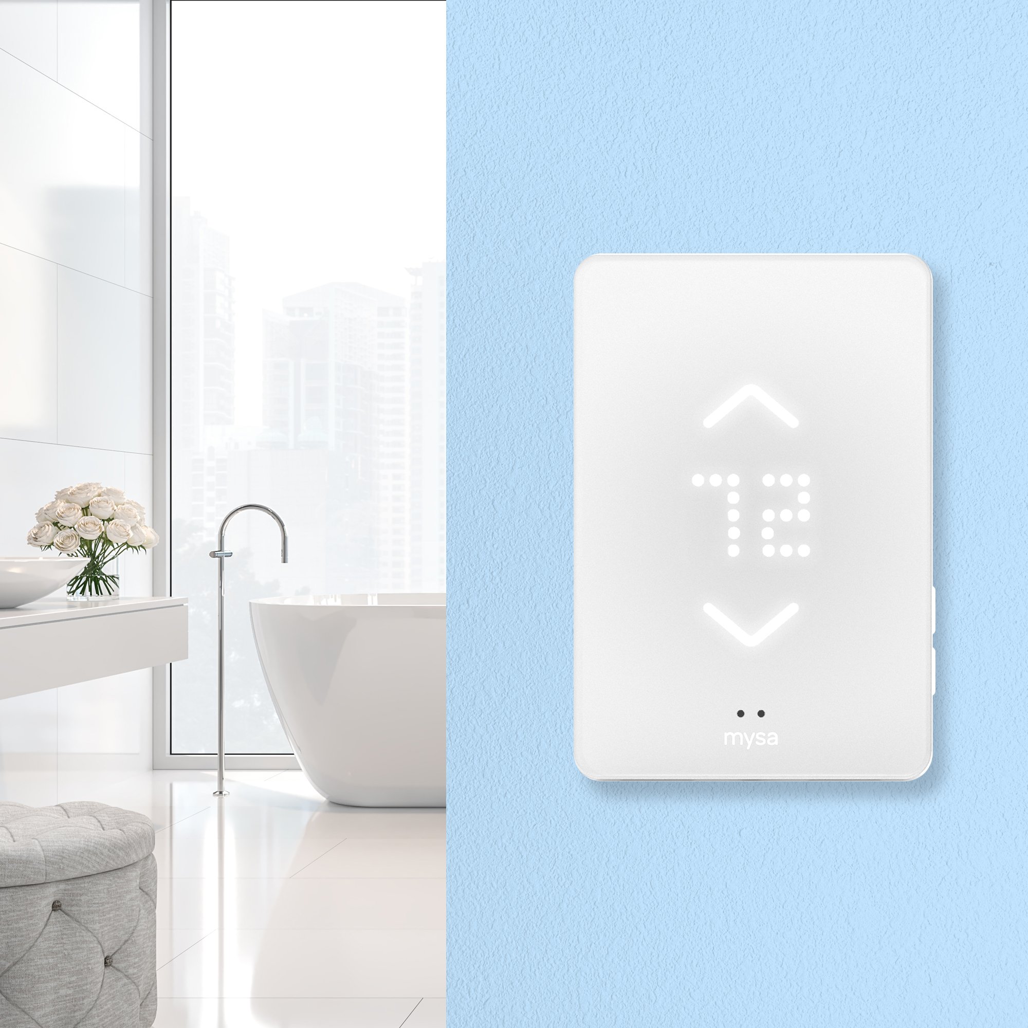Floor heating thermostat with WiFi capabilities