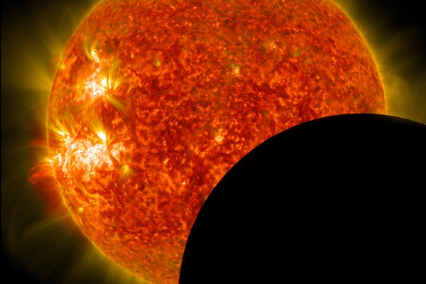 NASA solar eclipse photo