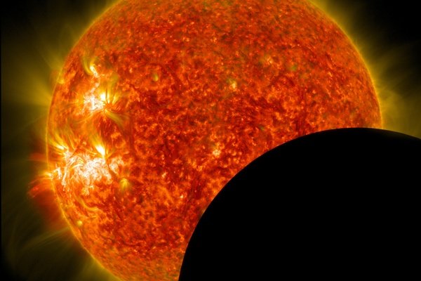 NASA solar eclipse photo
