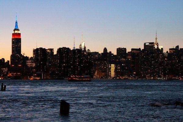 New York City Skyline from a Distance