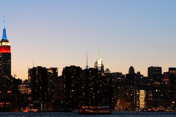 New York City Skyline from Distance-Cropped