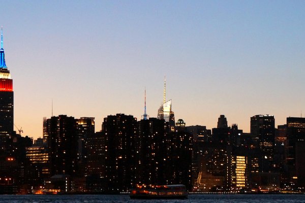 New York City Skyline from Distance-Cropped