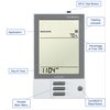 nHance floor heating thermostat regulator mode labeled diagram