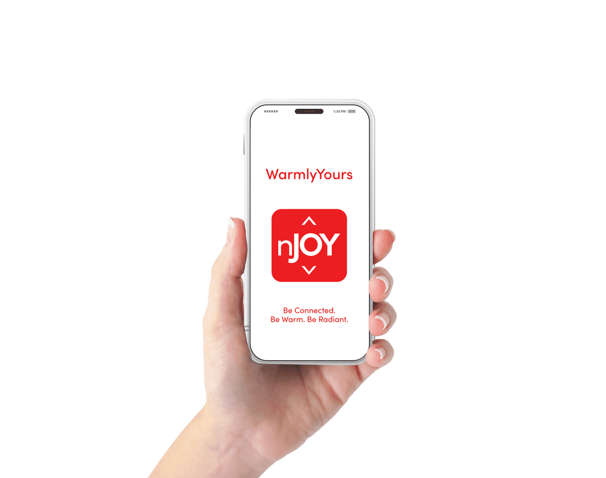 nJoy Wifi Thermostat Lifestyle WarmlyYours App