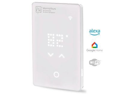 WarmlyYours radiant heat panel control options — from countdown timers to WiFi smart switches