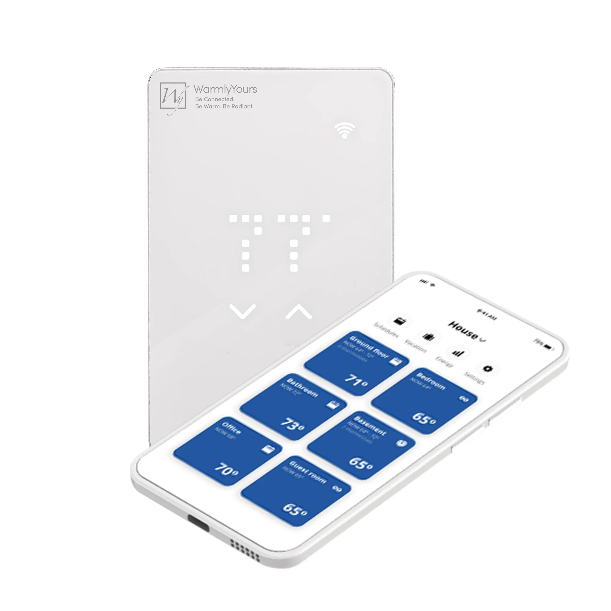 nJOY WiFi Thermostat UWG5 with Phone App nJoy WiFi LED Touch Programmable Thermostat Support