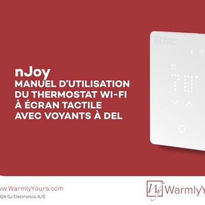 nJoy WiFi LED Touch Thermostat User Manual (French)