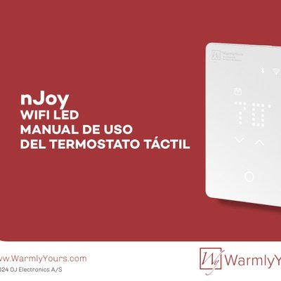 nJoy WiFi LED Touch Thermostat User Manual (Spanish)