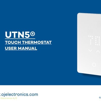 nTrust 2.0 UTN5 Touch Nonprogrammable Thermostat User Manual (English)