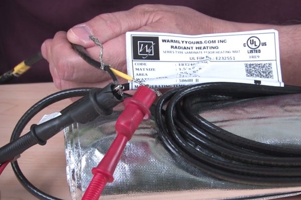 Ohmmeter reading