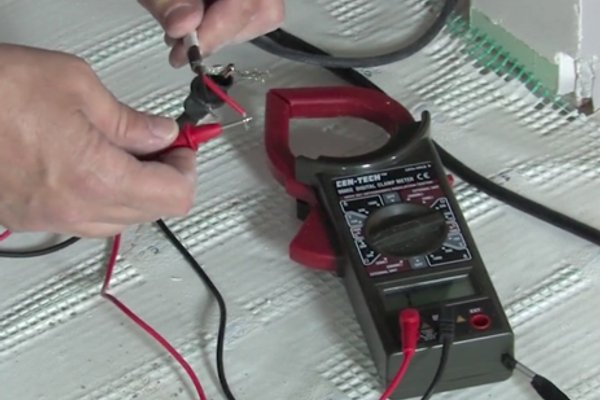 Ohms test for floor heating system
