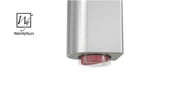 On/Off Switch Riviera Brushed Towel Warmer