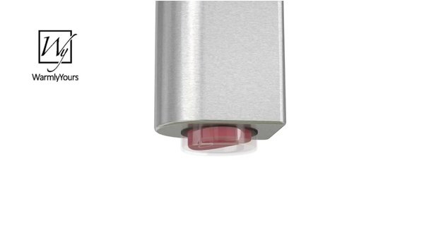 On/Off Switch Riviera Brushed Towel Warmer