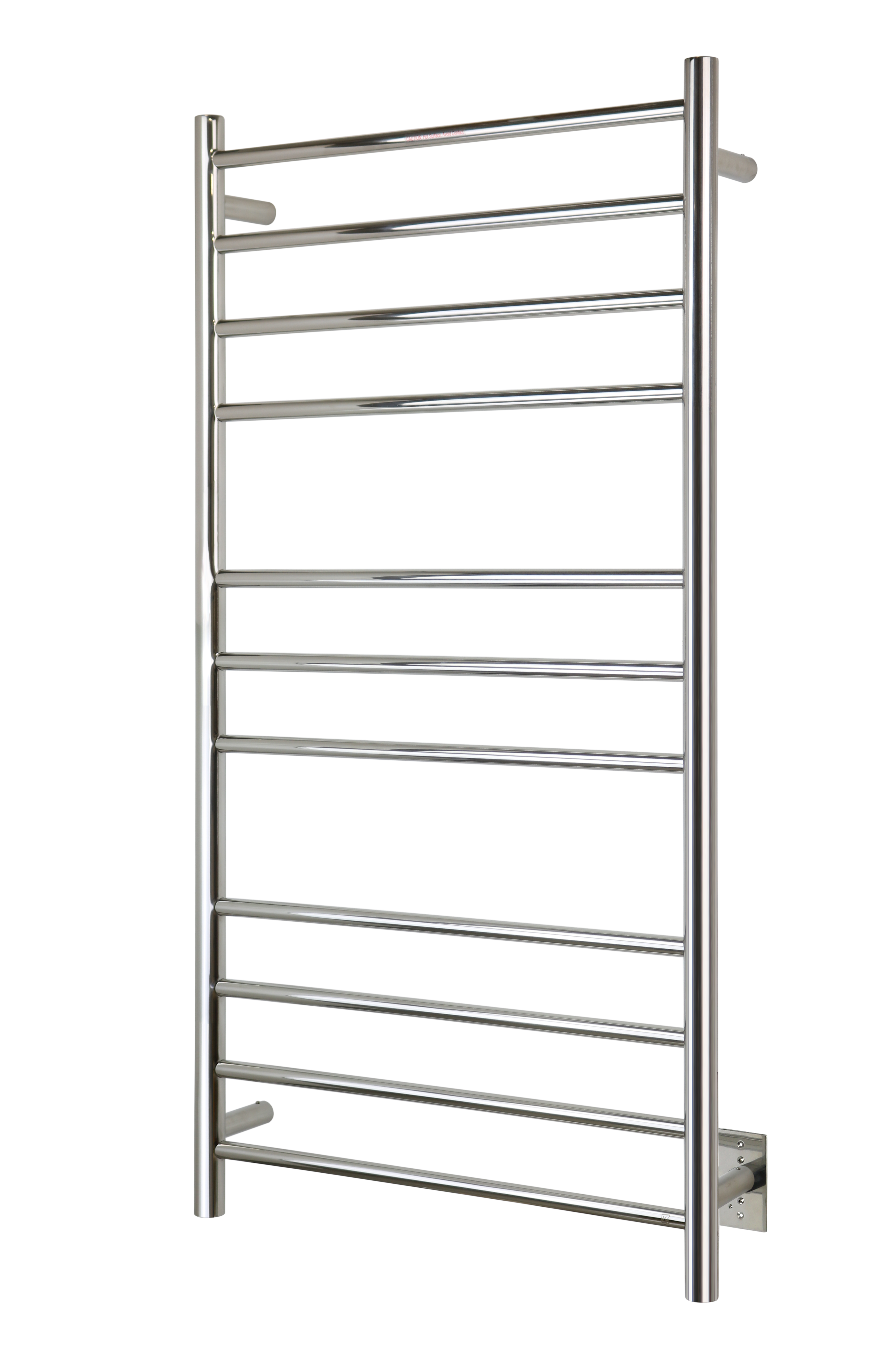 New Electric Heated Rail Towel Warmer Bar 1 Rung Polished Stainless Steel Luxury 
