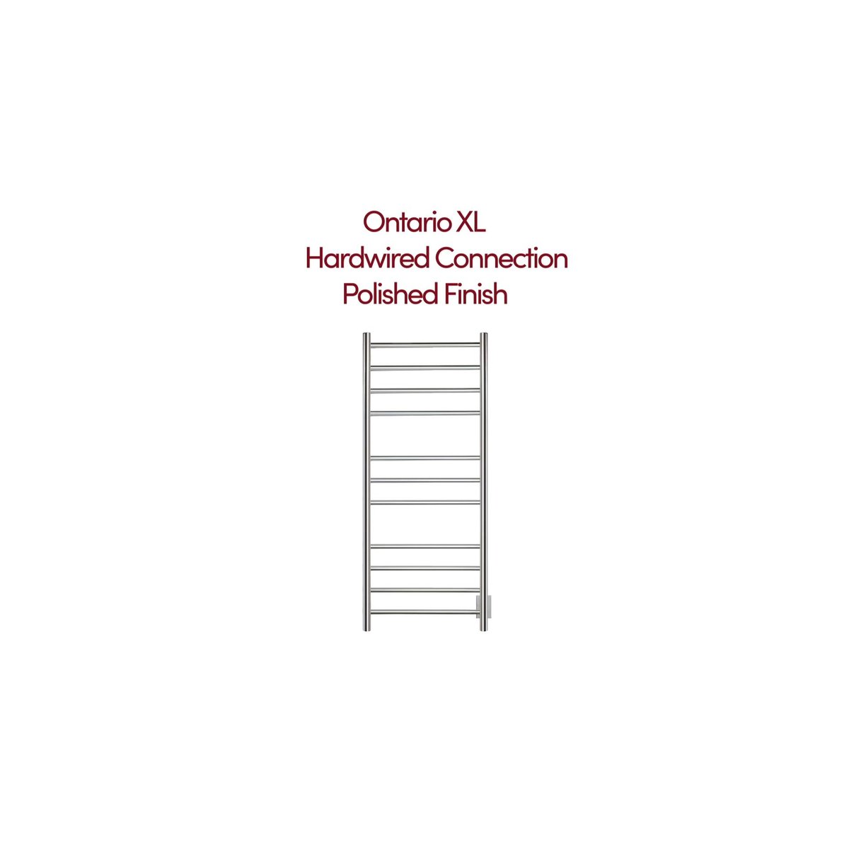 Ontario XL Towel Warmer: Premium 11-Bar Bathroom Heating