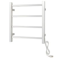 Palma Towel Warmer, Polished, Plug-in, 4 Bars