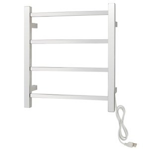 Palma polished stainless steel towel warmer - wall mounted