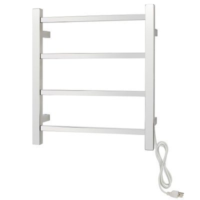 Palma Towel Warmer, Brushed, Plug-in, 4 Bars (TWS2-PLM04BP)