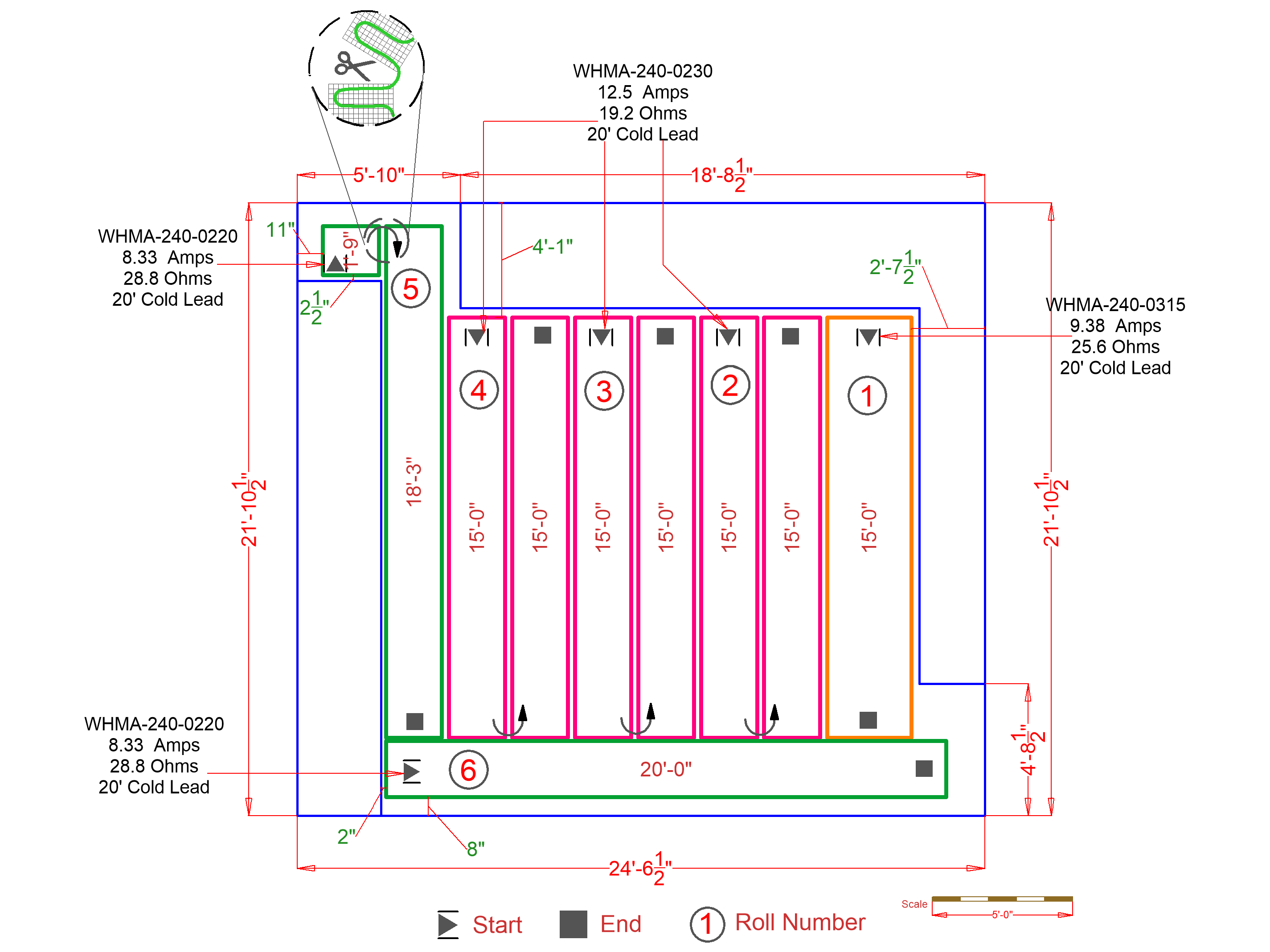 Patio w/ Snow Melting Mat