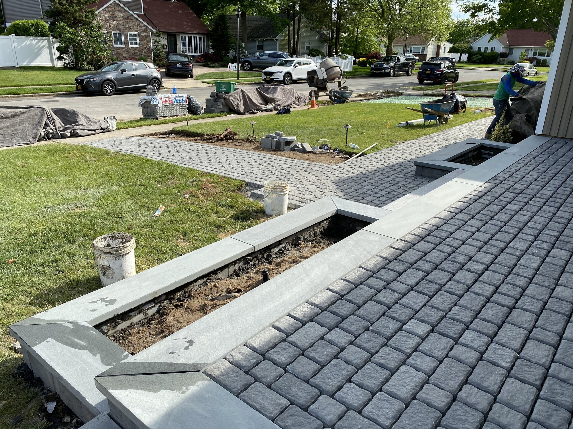 Paver installation for snow melting system EAST MEADOW, NY