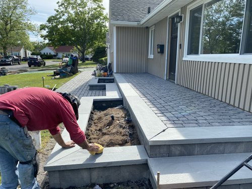 Paver walkway and porch EAST MEADOW, NY