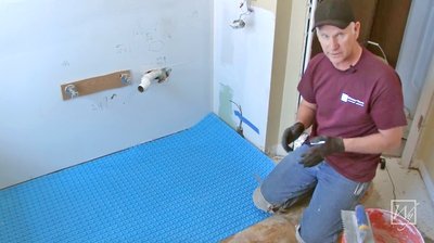 Phil Green Installing Prodeso Uncoupling Membrane