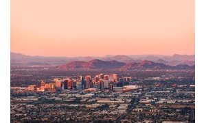 Phoenix Skyline-Aerial View