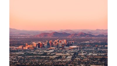 Phoenix Skyline-Aerial View