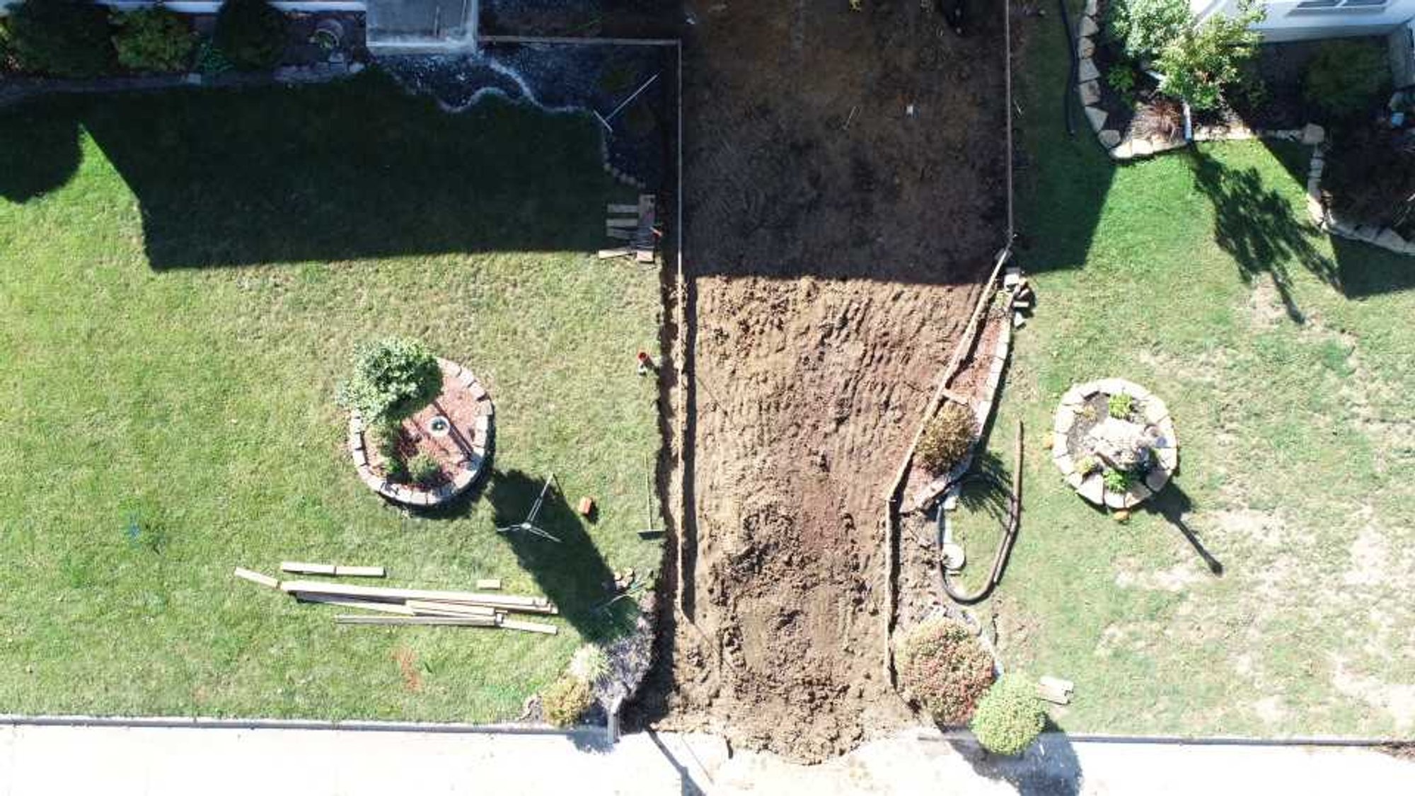 Share your story snow melt install for heated driveway porch and walkway with drone shots (15)