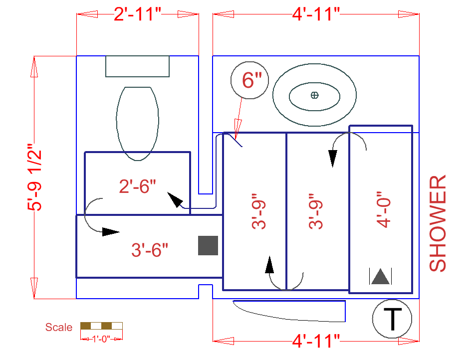It costs 10 cents a day to heat this bathroom for 4 hours a day.