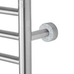 Crystal Accessories brushed stainless steel towel warmer