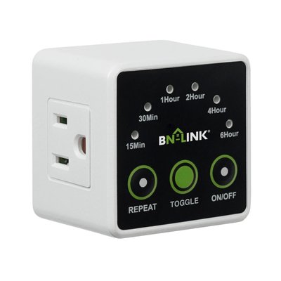 Plug-in 6-Setting Countdown Timer with Repeat Function