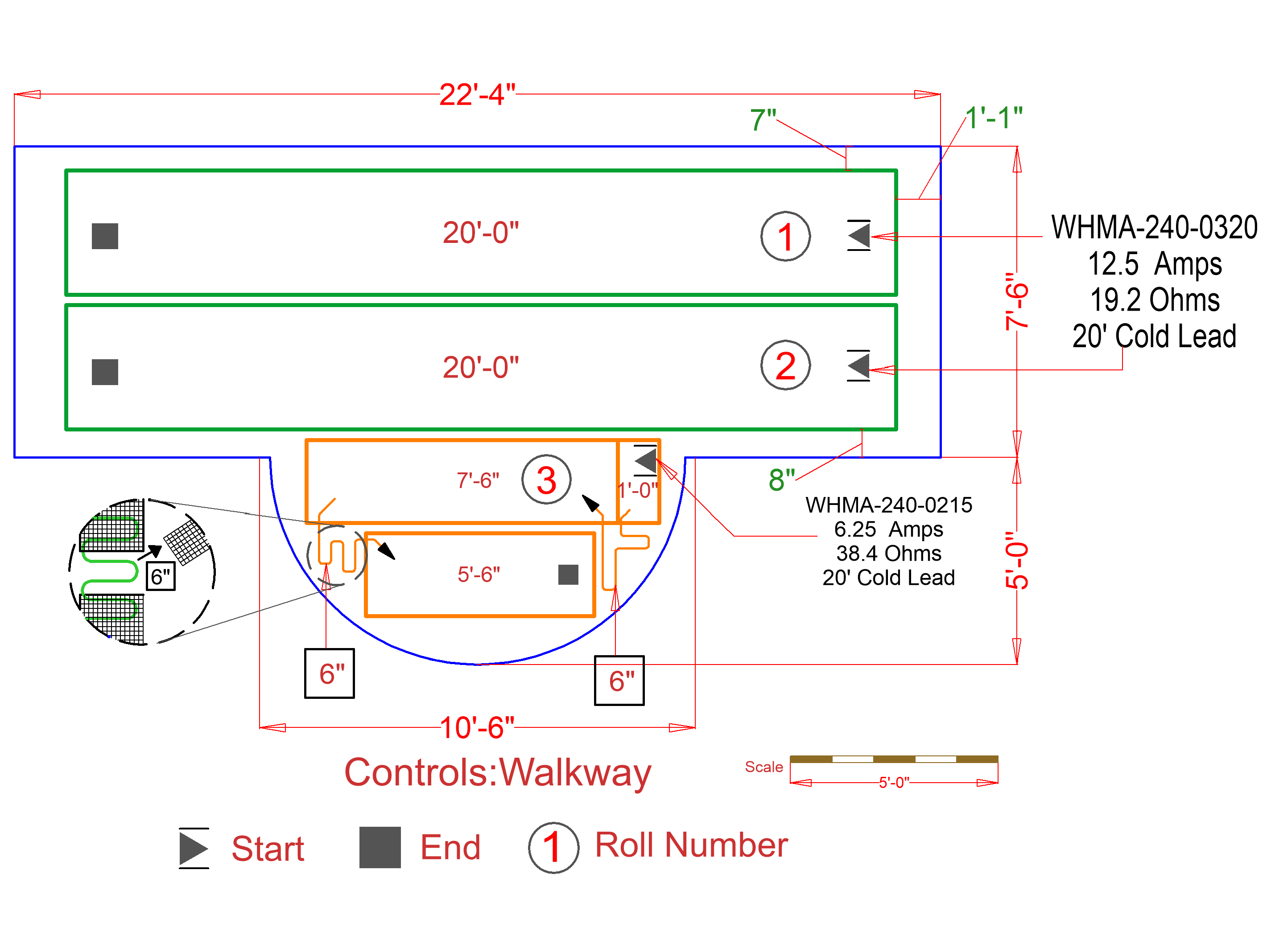Porch Snow Melting Floor Plan