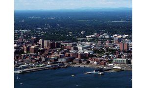 Portland, ME Aerial skyline