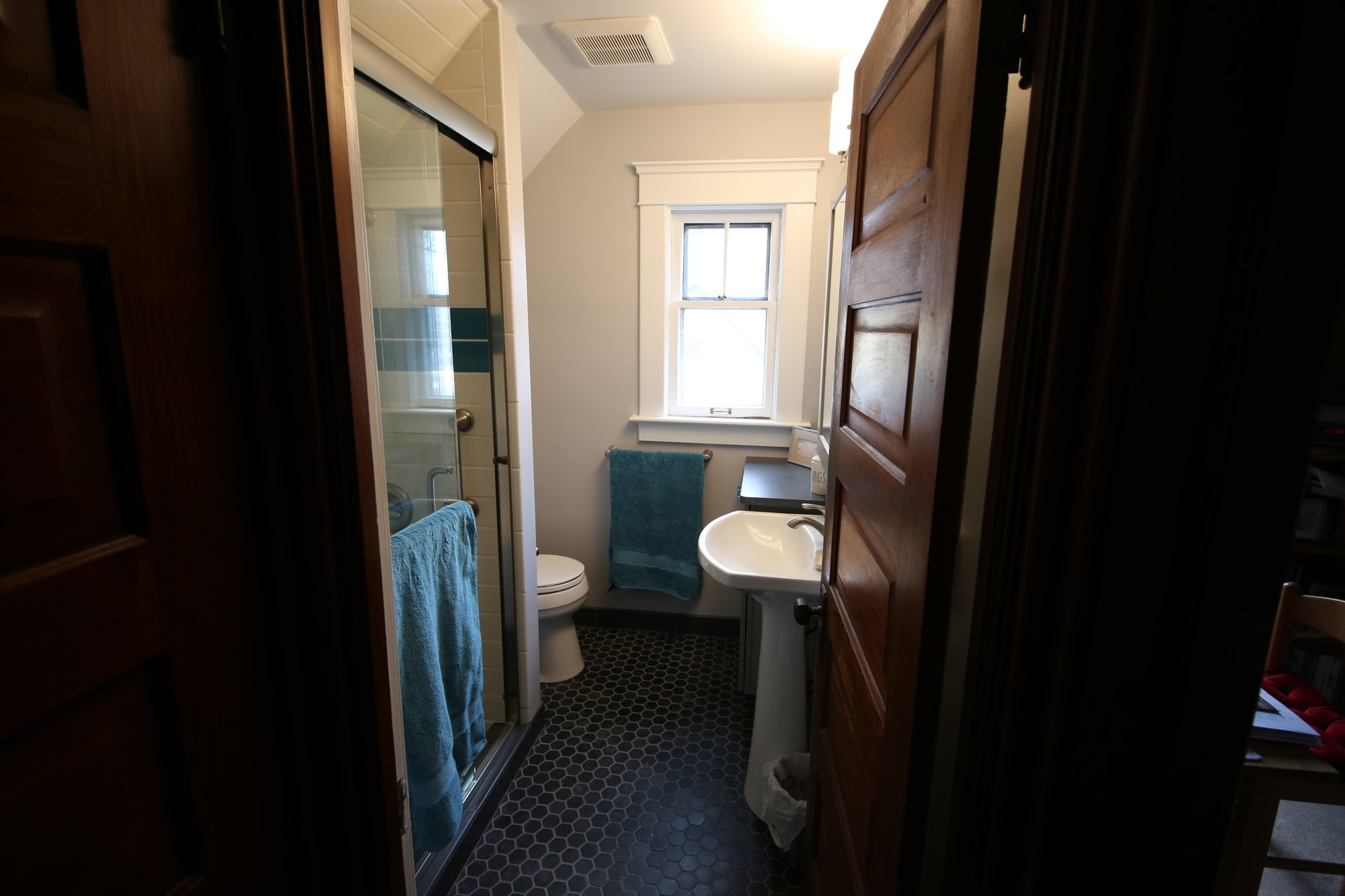 Post installation of floor heating system for small bathroom ANN ARBOR, MI