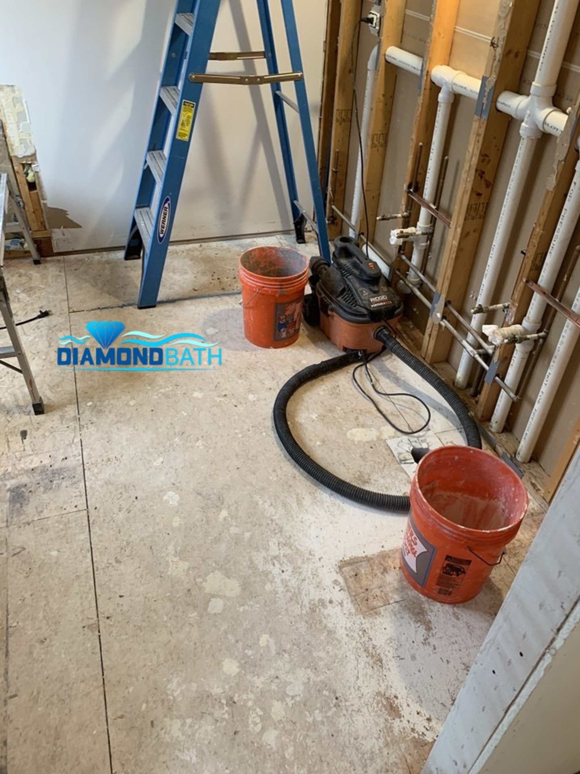 Preparation for Bathroom Remodel with floor heating CRYSTAL LAKE, IL