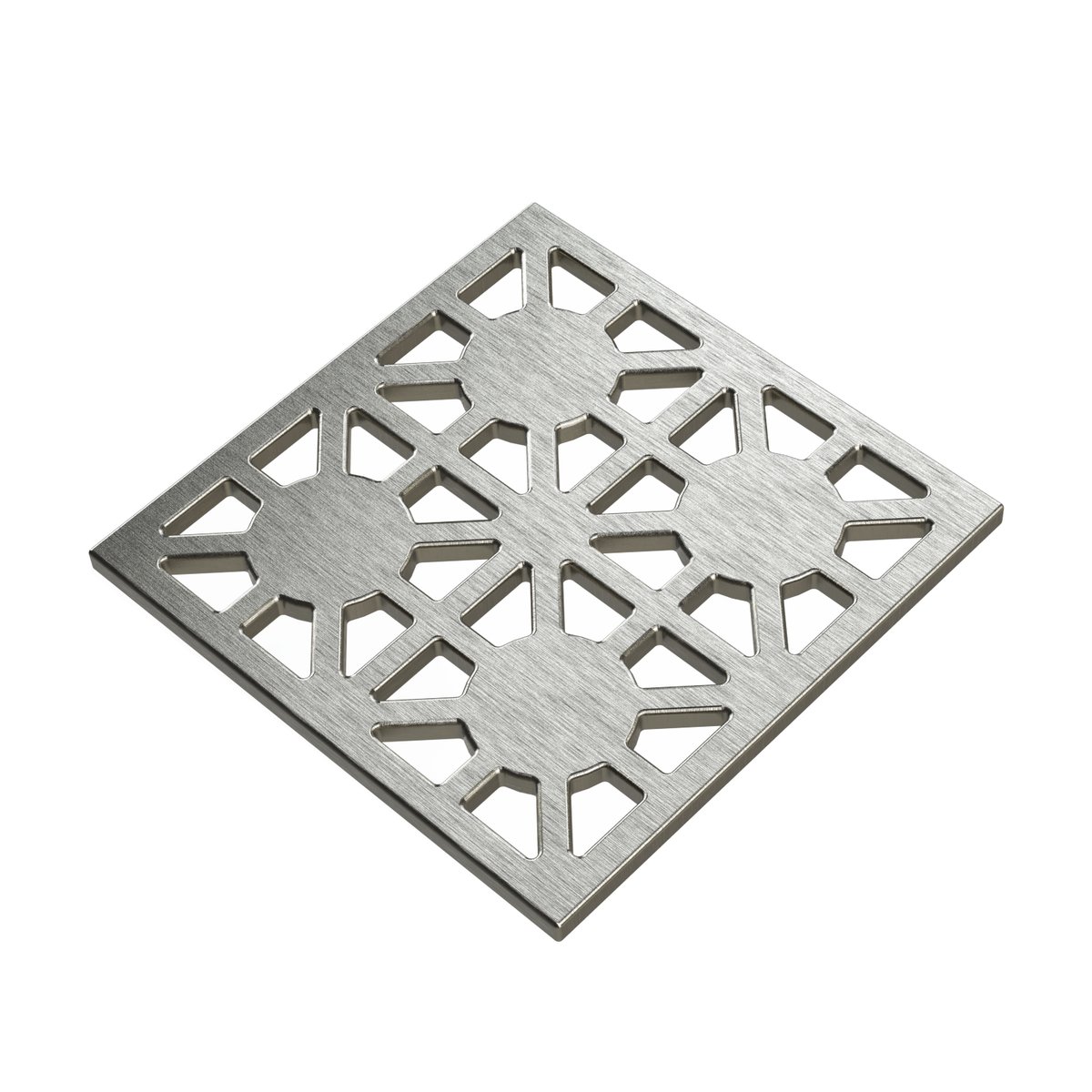 Pro GEN II Grate Cover, Designer Series Asterix Pattern, Brushed Stainless Steel