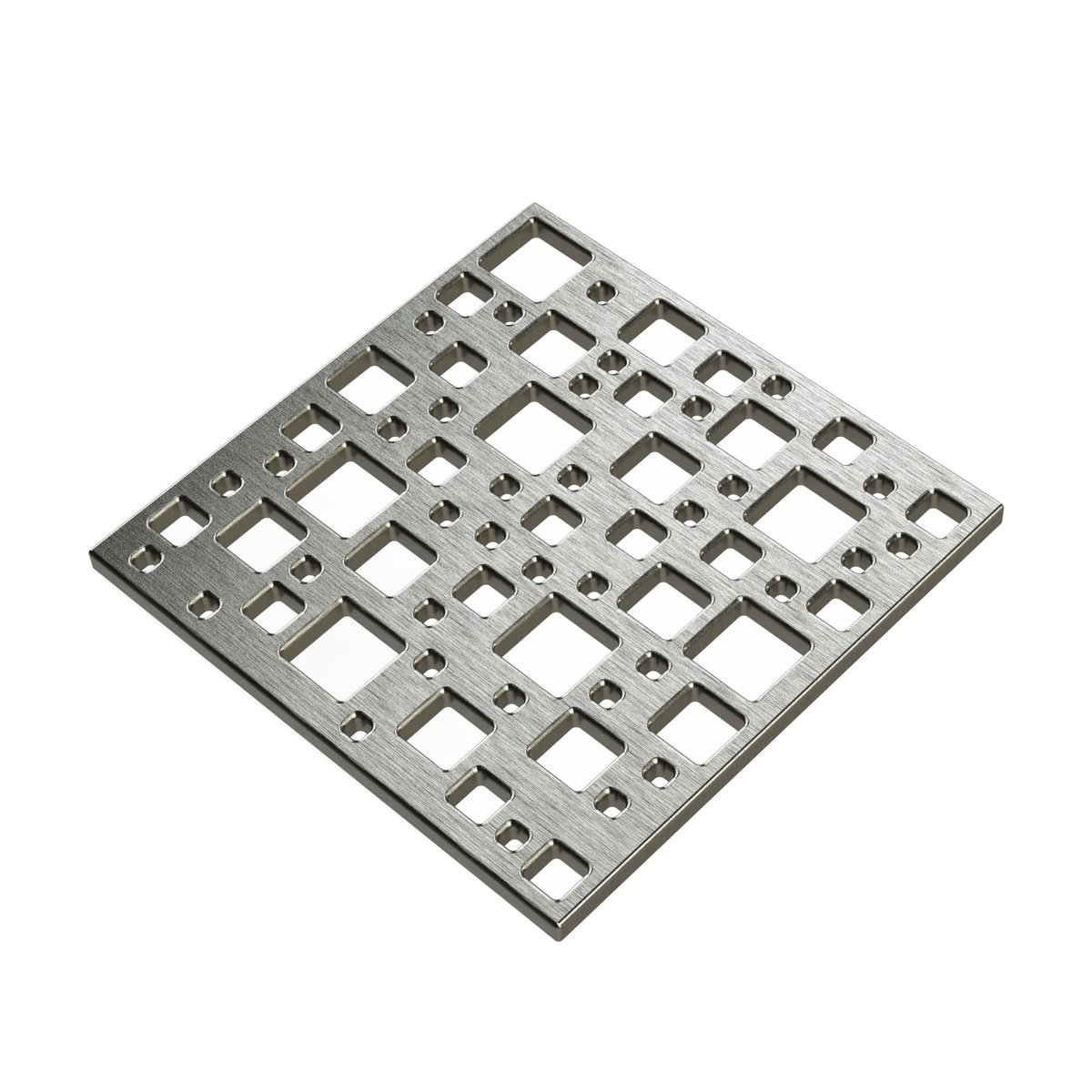 Pro GEN II Grate Cover, Designer Series Destil Pattern, Brushed Stainless Steel