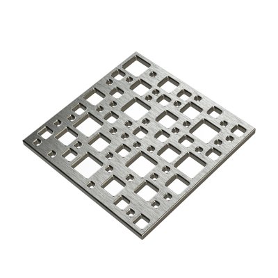 Pro GEN II Grate Cover, Designer Series Destil Pattern, Polished Stainless Steel