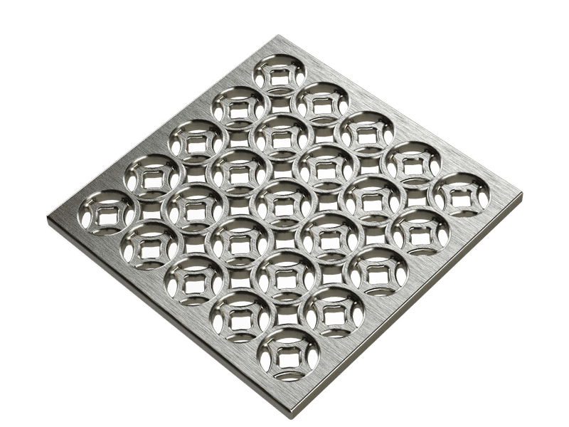 Pro GEN II Grate Cover, Designer Series Lattice Pattern, Brushed Stainless Steel