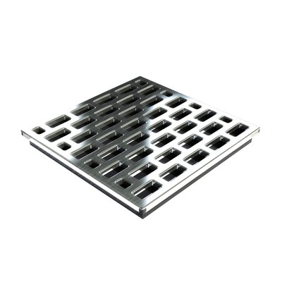 Pro GEN II Grate Cover, Pro Series Brick Pattern, Brushed Nickel Finish