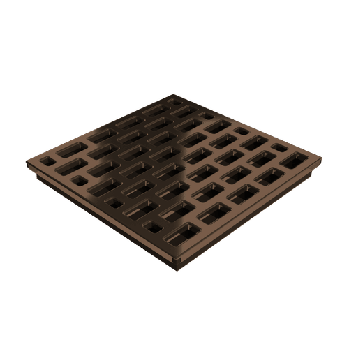 Pro GEN II Grate Cover, Pro Series Brick Pattern, Copper Finish