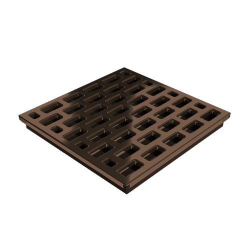 Pro GEN II Grate Cover, Pro Series Brick Pattern, Copper Finish
