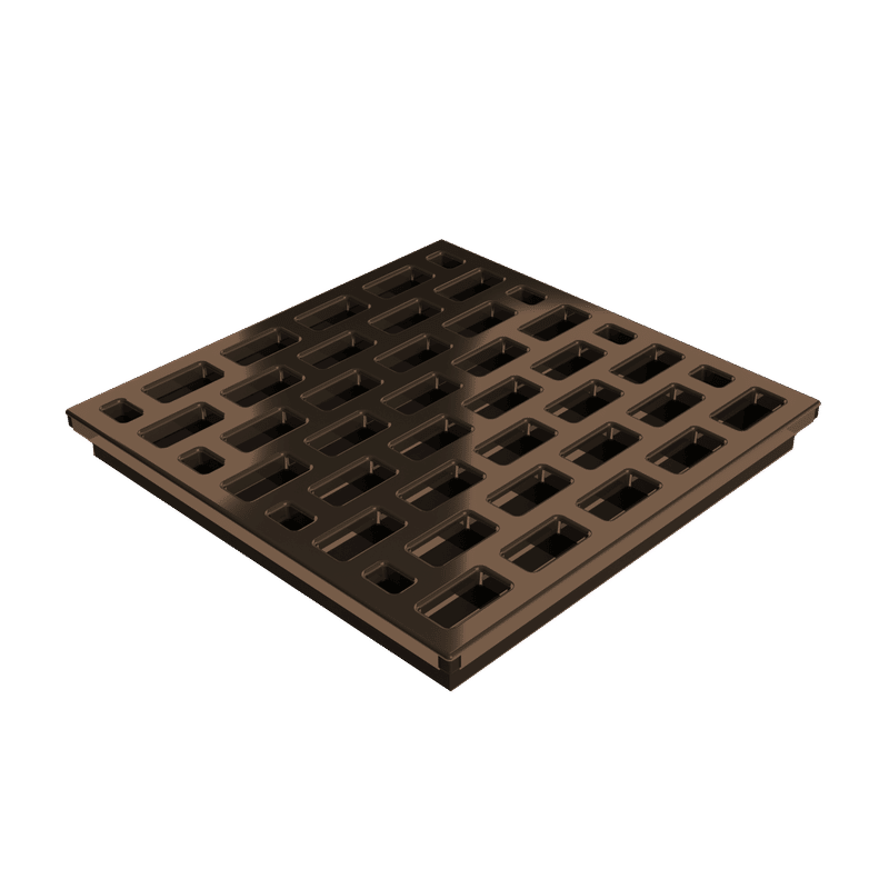 Pro GEN II Grate Cover, Pro Series Brick Pattern, Copper Finish Pro GEN II Grate Cover, Pro Series Brick Pattern, Copper Finish