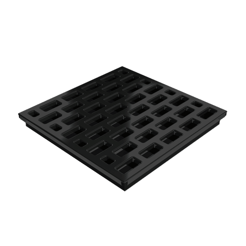 Pro GEN II Grate Cover, Pro Series Brick Pattern, Polished Black Finish