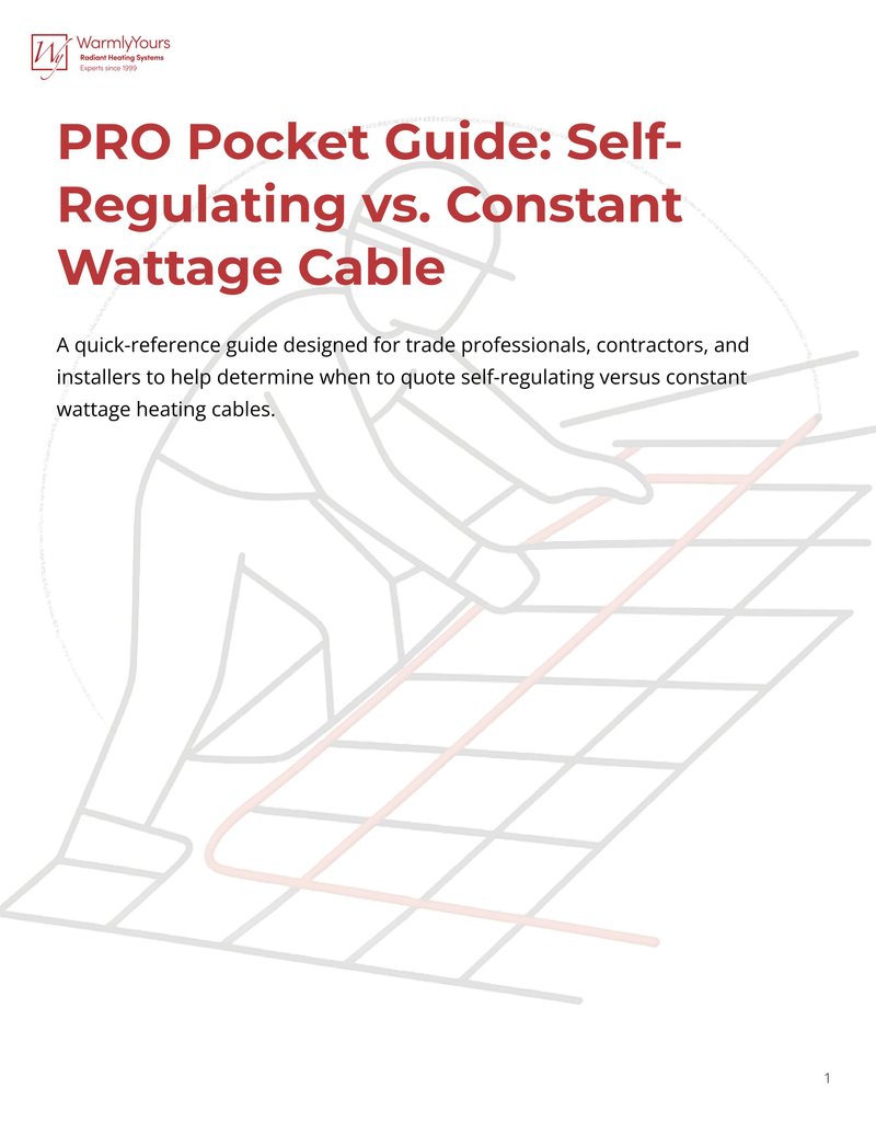 PRO Pocket Guide: Roof & Gutter - Self-Regulating vs. Constant Wattage Cable (English)