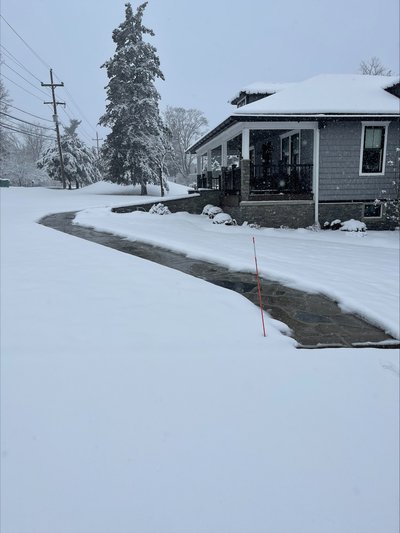 Effortless Winter Safety: Snow-Free Paver Walkway in Newtown, PA