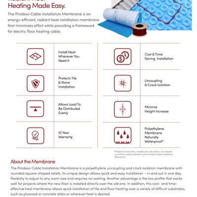 Prodeso Membrane Sell Sheet Canada (English)