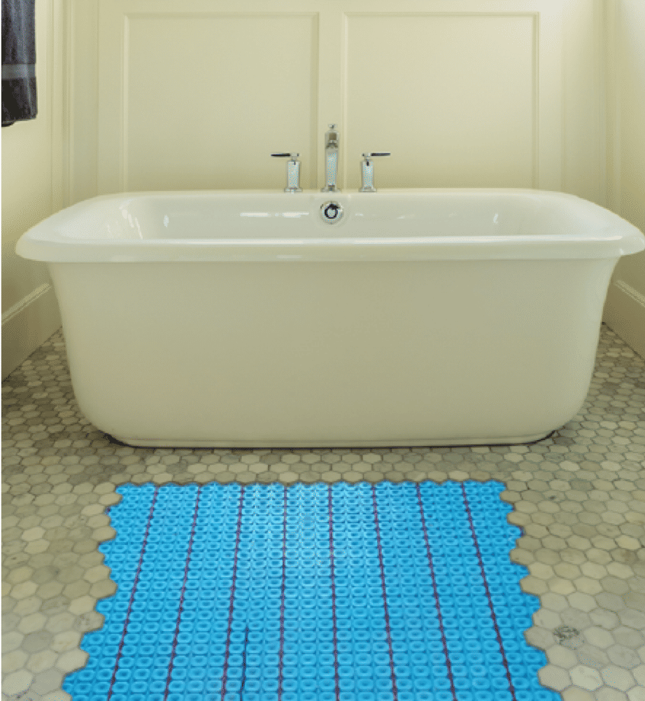 Prodeso under bathroom tile floor.