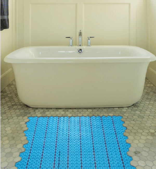 Prodeso under bathroom tile floor.